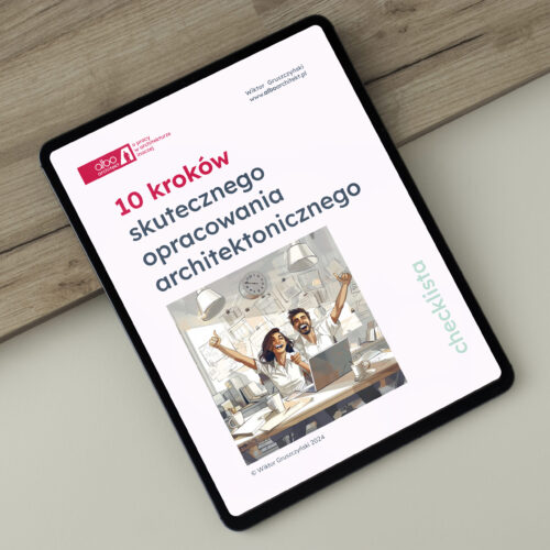 E-book "10 kroków skutecznego opracowania architektonicznego"