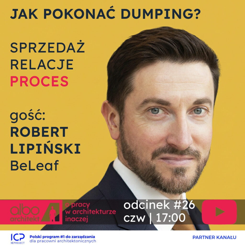 Jak pokonać DUMPING SPRZEDAŻ RELACJA PROCES gość podkastu ROBERT LIPINSKI