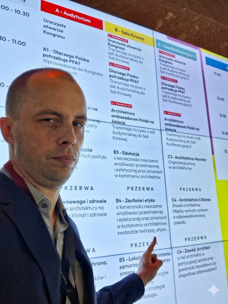 kongres architektury polskiej 2026 program wiele paneli tematycznych o tematyce zawodu architekta i jakości przestrzeni i architektury